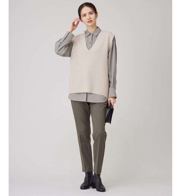 自由区「【セットアップ対応・洗える】ウールミラノニット ベスト」|ベスト・ジレ|