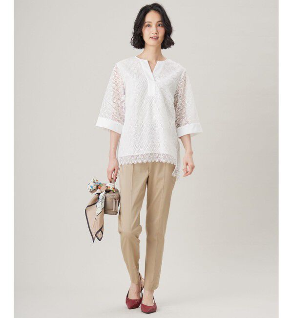 自由区「【カタログ掲載・定番人気・新色追加】コットンサテンテーパード パンツ」|その他|