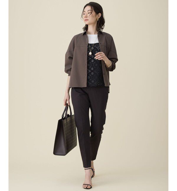 自由区「【カタログ掲載・定番人気・新色追加】コットンサテンテーパード パンツ」|その他|