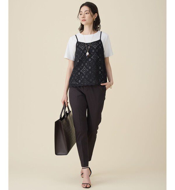 自由区「【カタログ掲載・定番人気・新色追加】コットンサテンテーパード パンツ」|その他|