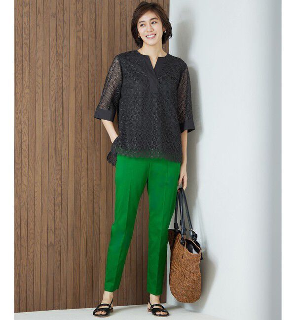 自由区「【カタログ掲載・定番人気・新色追加】コットンサテンテーパード パンツ」|その他|