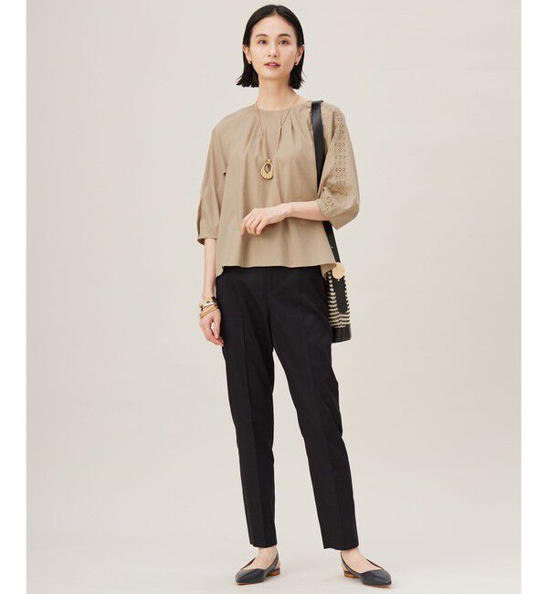 自由区「【カタログ掲載・定番人気・新色追加】コットンサテンテーパード パンツ」|その他|