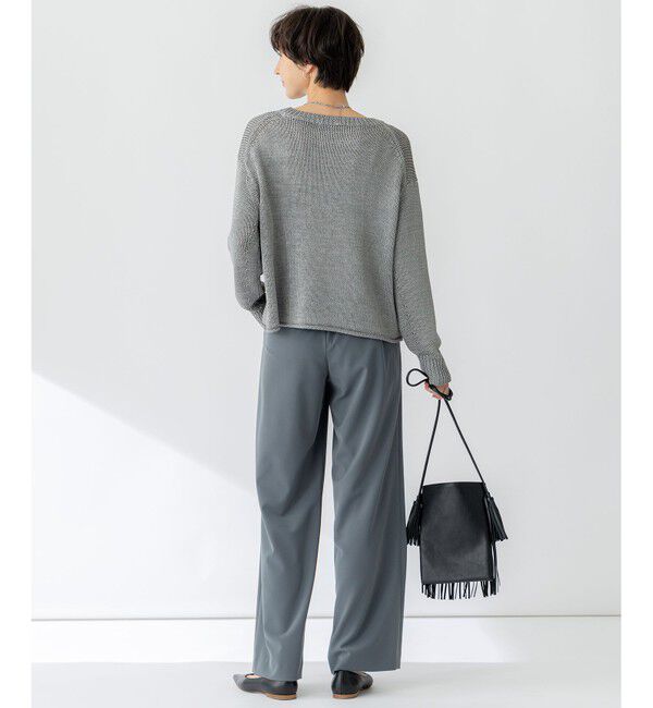 23区「【セットアップ対応/洗える】2WAYストレッチツイル ワイドパンツ」|その他|