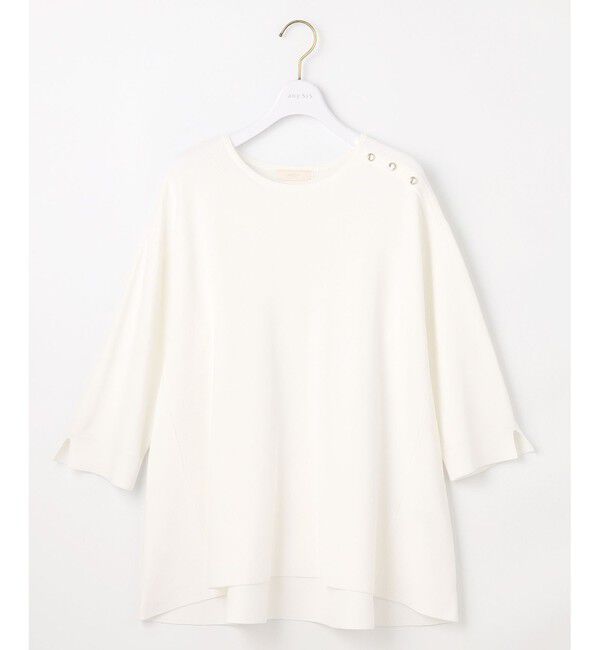 ANY SIS「【UVカット・洗える】フレアニット チュニック」|ニット・セーター|
