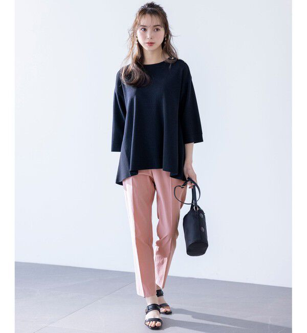 ANY SIS「【UVカット・洗える】フレアニット チュニック」|ニット・セーター|