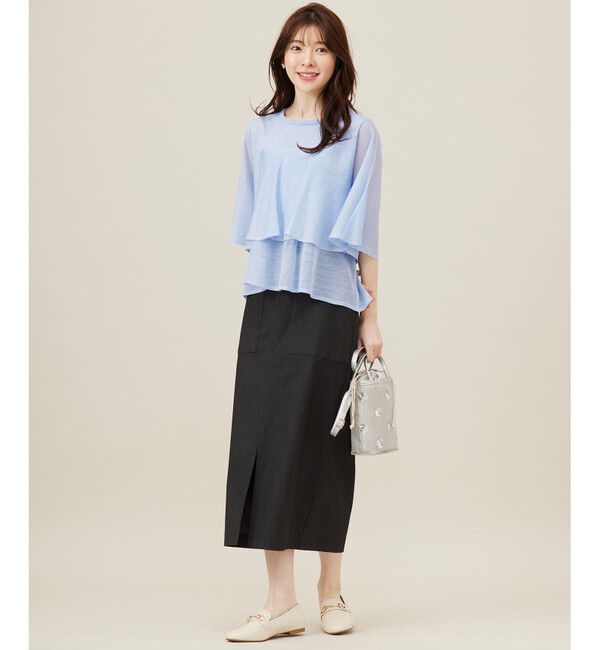 ANY SIS「【洗える】フリルシアー ニット」|ニット・セーター|