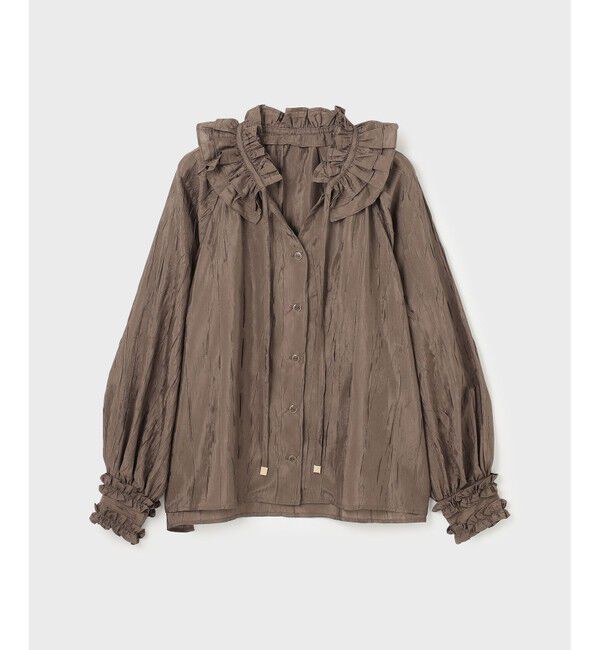 GRACE CONTINENTAL「フリルカラーブラウス」|シャツ・ブラウス|