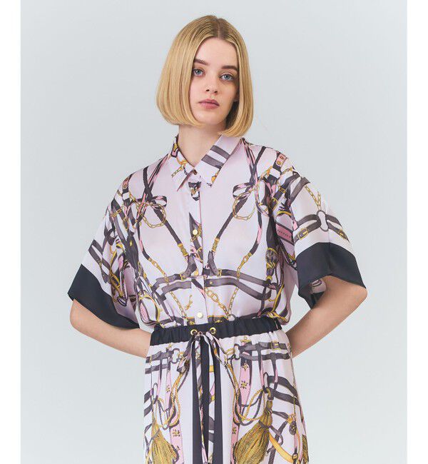 Grace Class「マリンスカーフプリントシャツ」|シャツ・ブラウス|