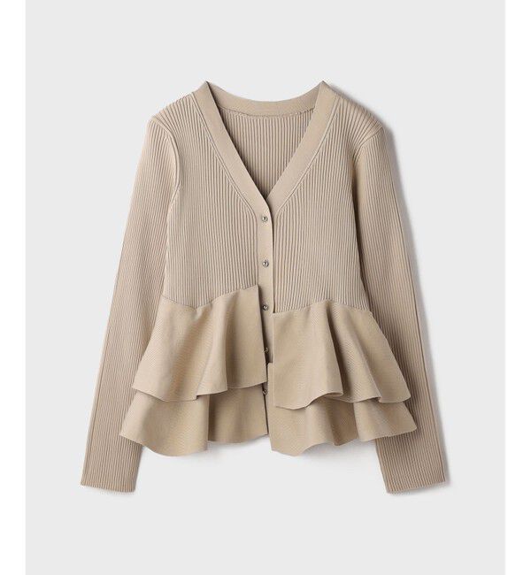 Diagram「ペプラムニットカーディガン」|カーディガン|