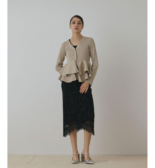 Diagram「ペプラムニットカーディガン」|カーディガン|