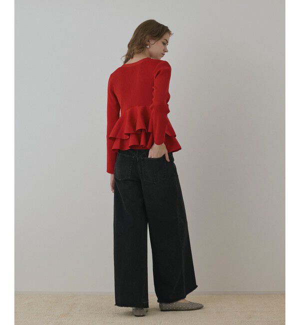 Diagram「ペプラムニットカーディガン」|カーディガン|