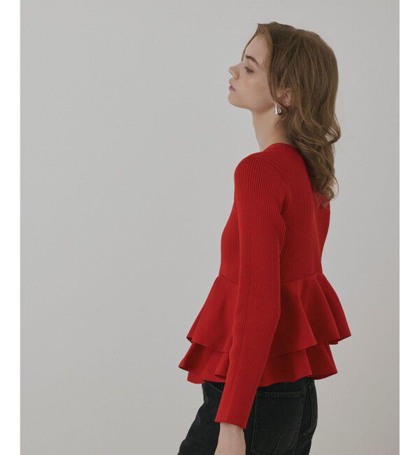 Diagram「ペプラムニットカーディガン」|カーディガン|