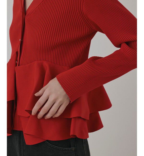 Diagram「ペプラムニットカーディガン」|カーディガン|