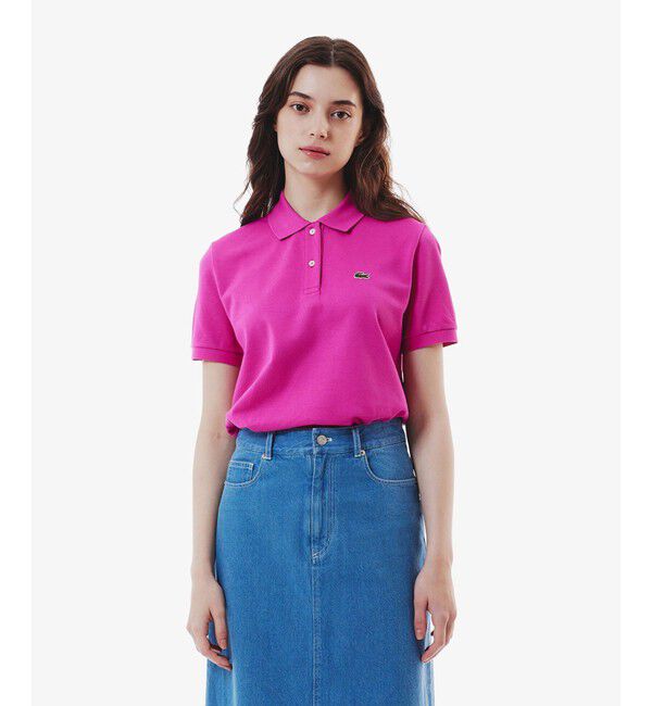 LACOSTE「コットン100% ピケ ポロシャツ（半袖）」|ポロシャツ|フューシャピンク