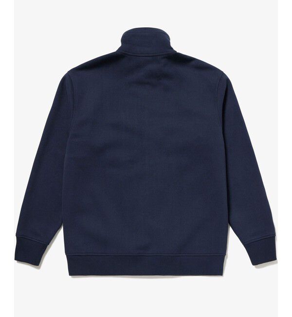 LACOSTE「アシンメトリーボーダーハイネック ドローストリング 鹿の子地 トラックジャケット」|スウェット・ジャージ|