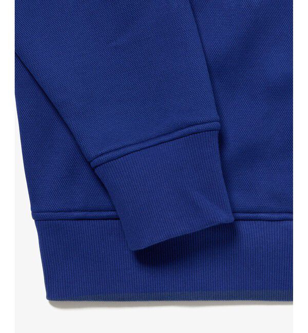 LACOSTE「アシンメトリーボーダーハイネック ドローストリング 鹿の子地 トラックジャケット」|スウェット・ジャージ|