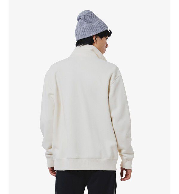 LACOSTE「アシンメトリーボーダーハイネック ドローストリング 鹿の子地 トラックジャケット」|スウェット・ジャージ|