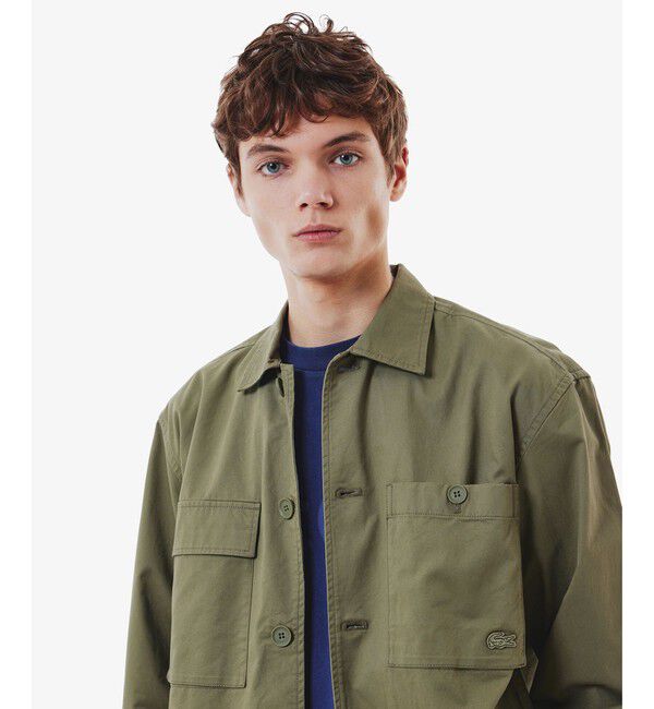 LACOSTE「コットンツイルワークシャツジャケット」|シャツ・ブラウス|