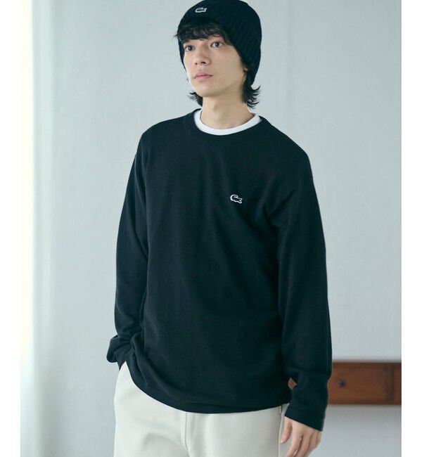 LACOSTE「サスティナブルニットTシャツ」|Tシャツ・カットソー|