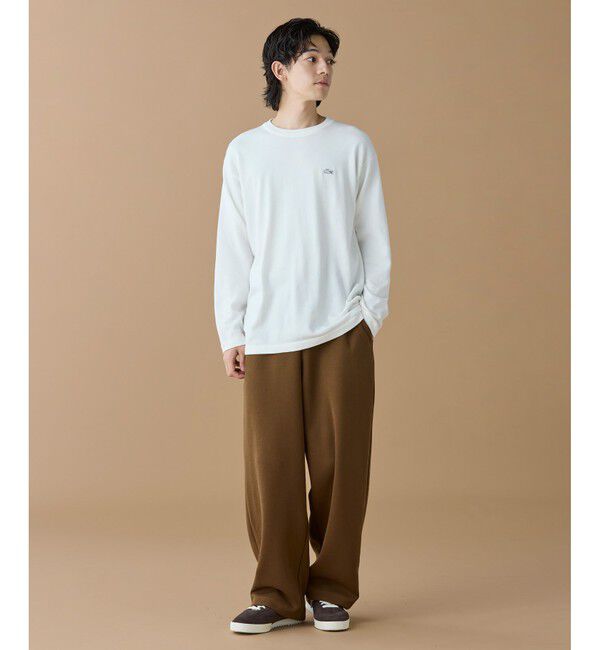 LACOSTE「サスティナブルニットTシャツ」|Tシャツ・カットソー|