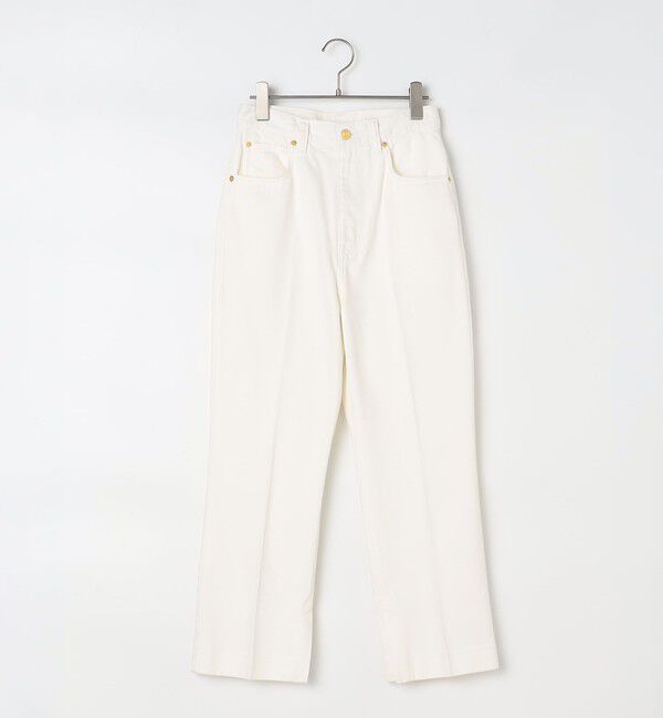 Rie Miller「【RM denim】スリットクロップドセンタープレスデニム」|デニム|