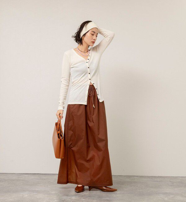 MAQWEL「【MAQWEL/マクウェル】ウォッシャブルリブカーディガン」|カーディガン|