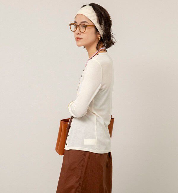 MAQWEL「【MAQWEL/マクウェル】ウォッシャブルリブカーディガン」|カーディガン|