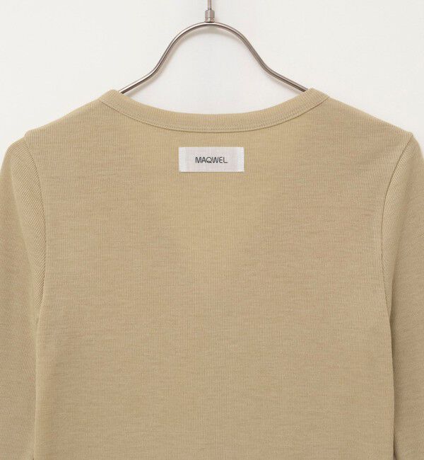 MAQWEL「【MAQWEL/マクウェル】ウォッシャブルリブカーディガン」|カーディガン|