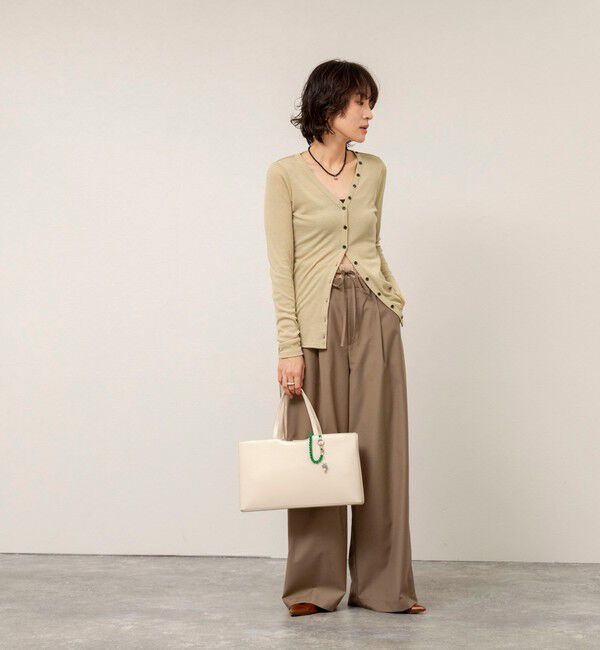 MAQWEL「【MAQWEL/マクウェル】ウォッシャブルリブカーディガン」|カーディガン|