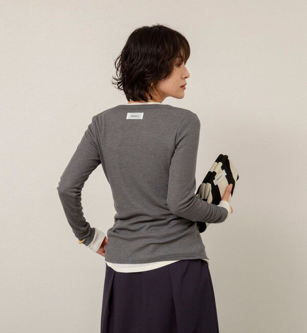 MAQWEL「【MAQWEL/マクウェル】ウォッシャブルリブカーディガン」|カーディガン|