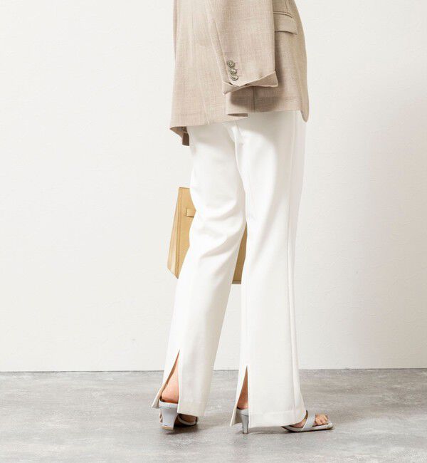 NOLLEY'S sophi「ウォッシャブルカットジョーゼットスリットパンツ」|その他|