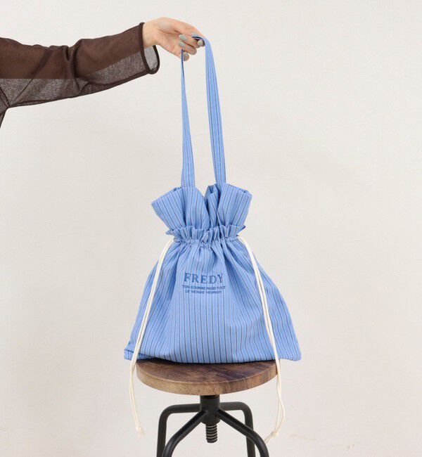 fredy emue「アウトポケットストライプロゴトートバッグ」|トートバッグ|