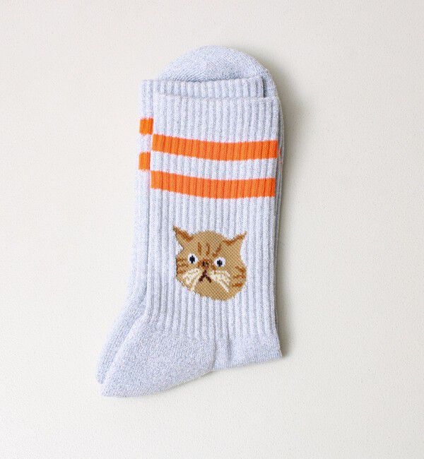 GLOSTER「【ROSTER SOX/ロスターソックス】CAT」|ソックス|オレンジ系その他