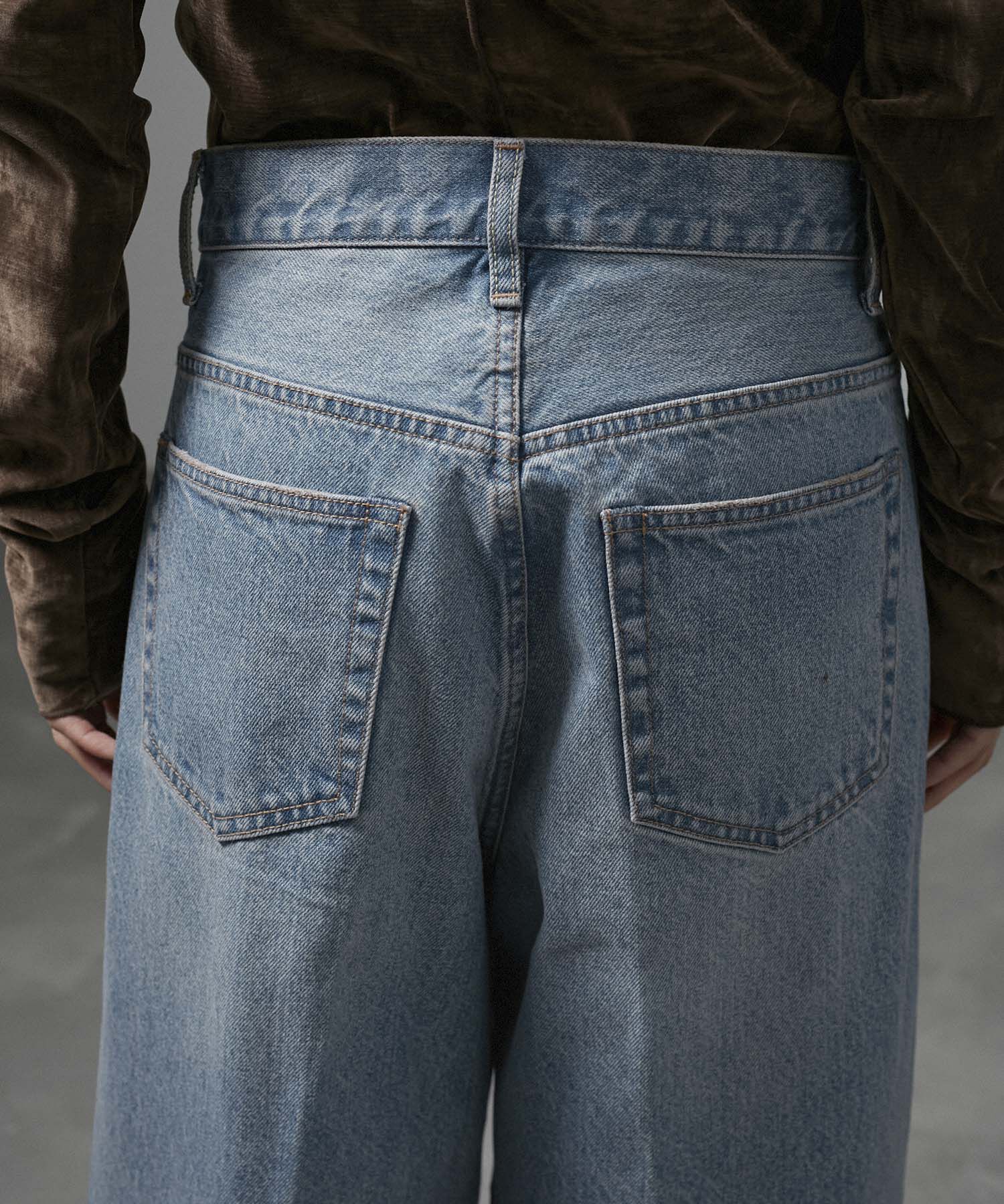 SALON adam et rope'「センタープレスバギーデニム」|デニム|