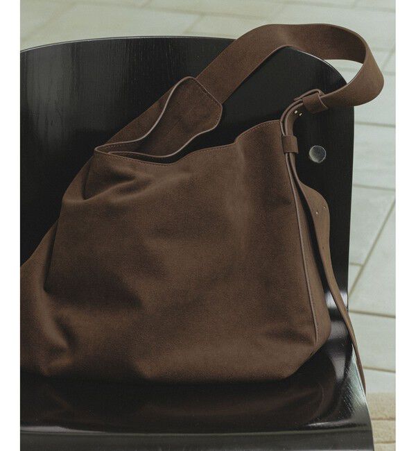 SALON adam et rope'「【W S（ドゥーブル）】Ultrasuede(R)ホーボーバッグ」|ショルダー・メッセンジャー|ブラウン(20)