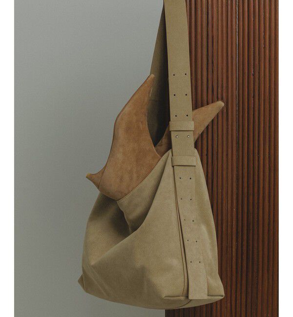 SALON adam et rope'「【W S（ドゥーブル）】Ultrasuede(R)ホーボーバッグ」|ショルダー・メッセンジャー|