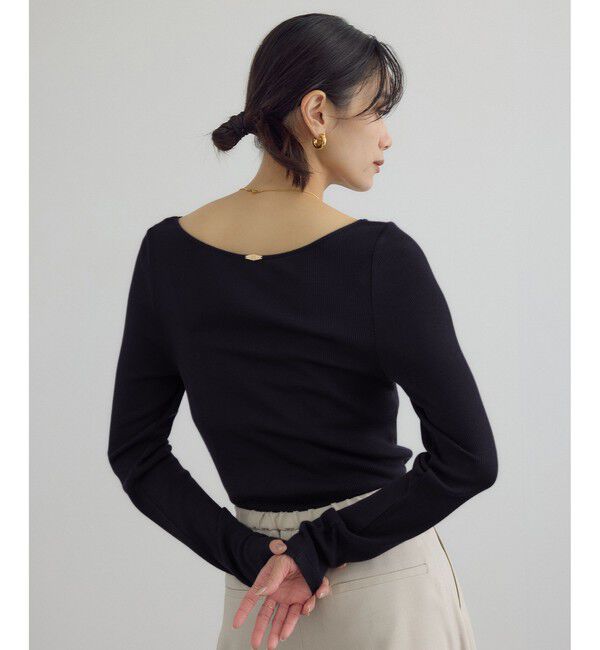 SALON adam et rope'「Hug Silkラウンドネックプルオーバー 3 / 新色追加」|Tシャツ・カットソー|