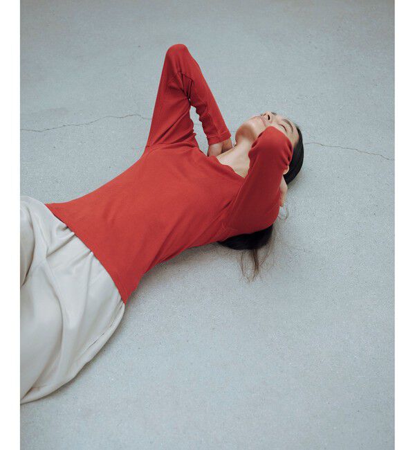 SALON adam et rope'「Hug Silkラウンドネックプルオーバー 3 / 新色追加」|Tシャツ・カットソー|