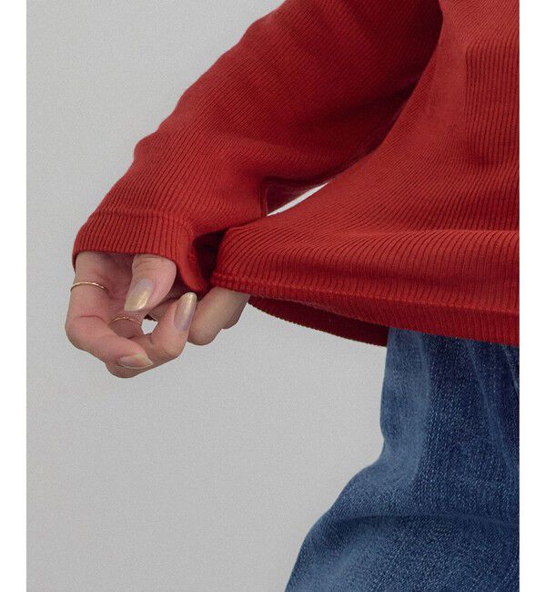 SALON adam et rope'「Hug Silkラウンドネックプルオーバー 3 / 新色追加」|Tシャツ・カットソー|