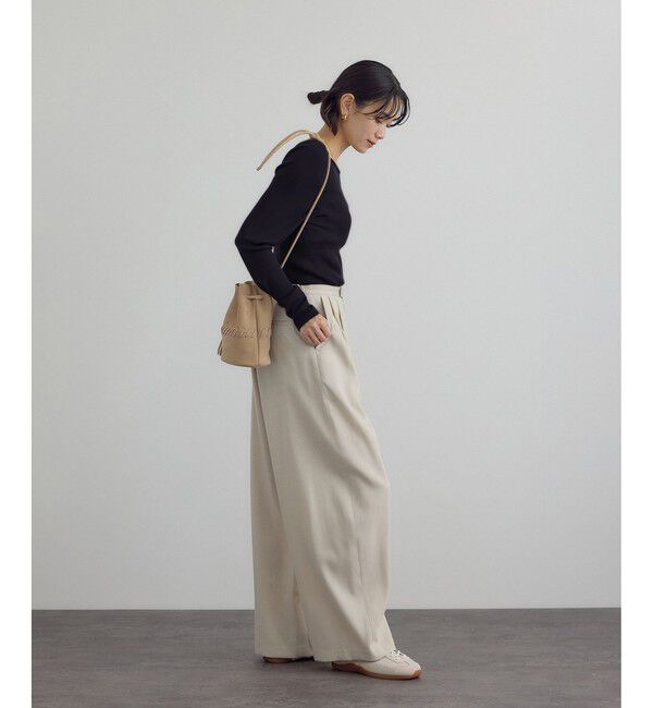 SALON adam et rope'「Hug Silkラウンドネックプルオーバー 3 / 新色追加」|Tシャツ・カットソー|