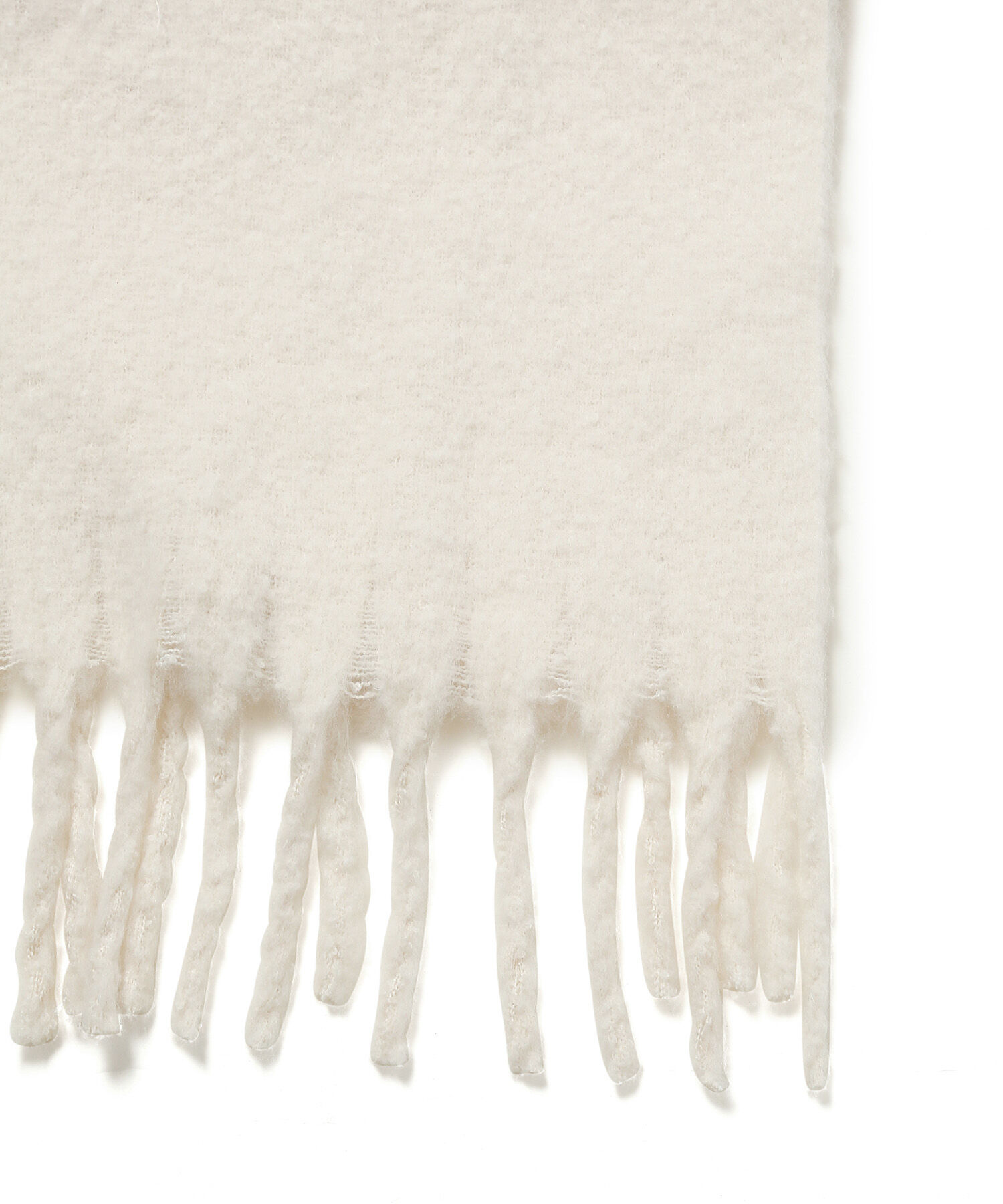 VIS「リサイクルポリふわふわ太フリンジマフラー」|マフラー|