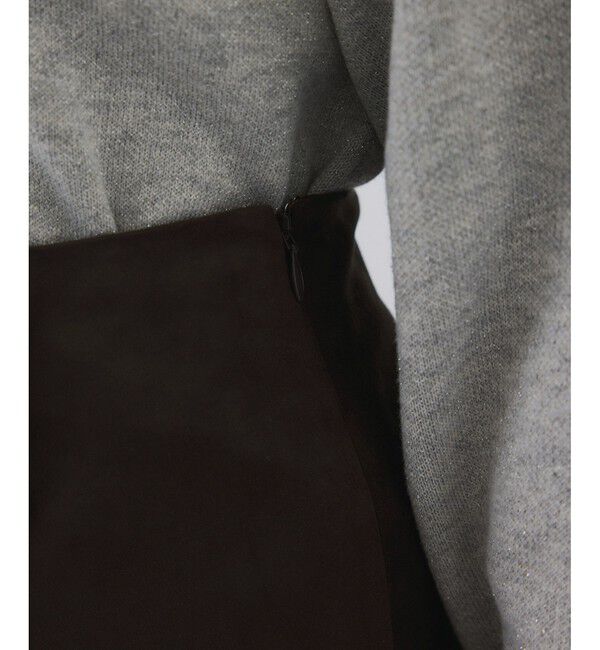 VIS「釦ポイントスエードライクミニスカート」|スカート|