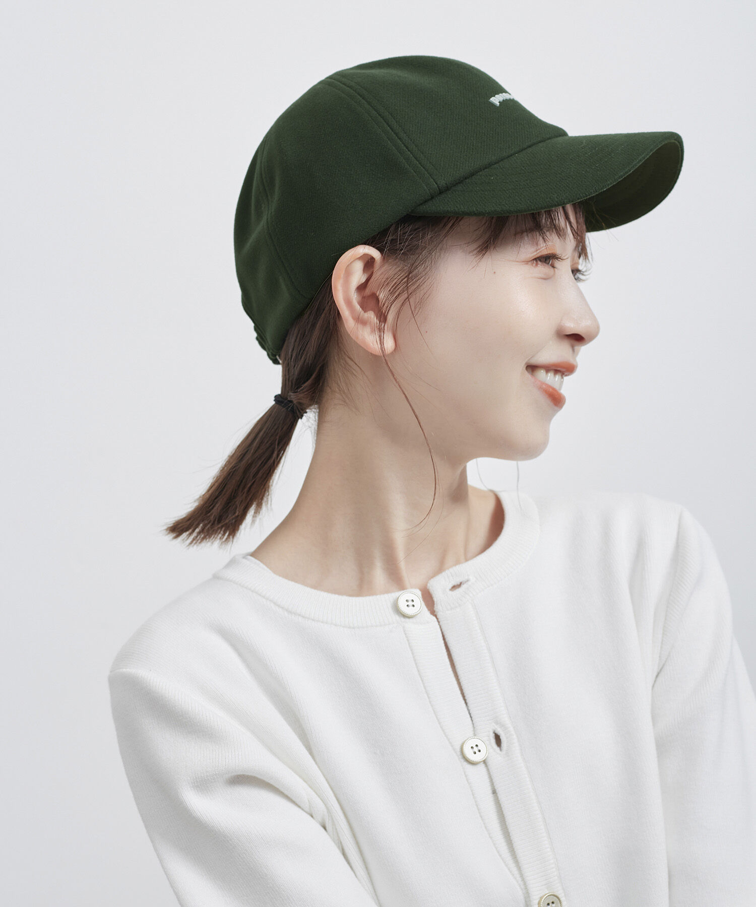 ROPE PICNIC PASSAGE「ラバーロゴ起毛ツイルキャップ/リンクコーデ」|キャップ・キャスケット|