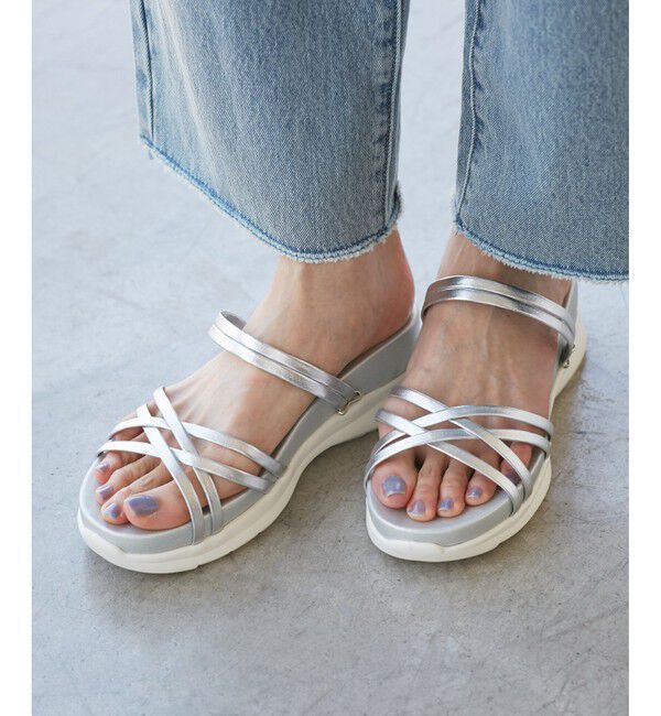 ROPE PICNIC PASSAGE「クロスストリングスライド＆バックスリングサンダル」|サンダル|