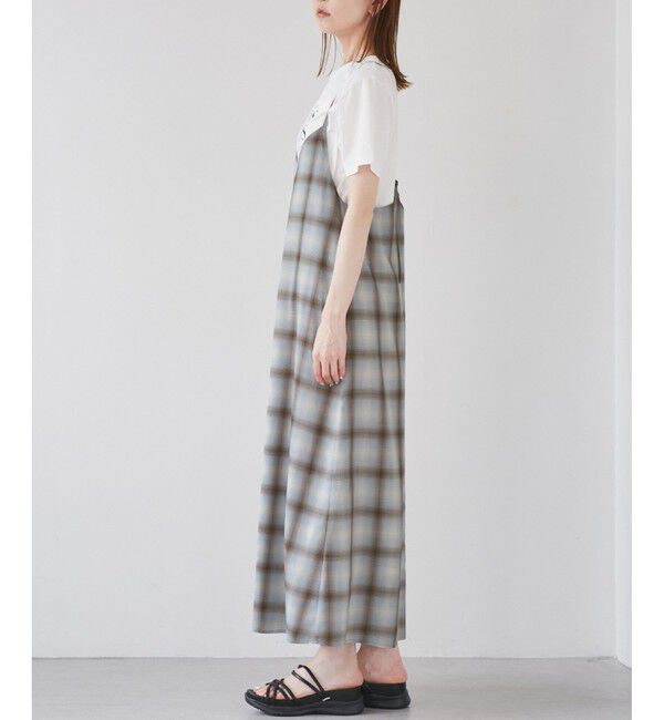 Rope&rsquo;Picnic「オンブレチェックキャミソールワンピース」|ワンピース|