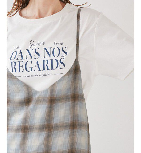 Rope&rsquo;Picnic「オンブレチェックキャミソールワンピース」|ワンピース|