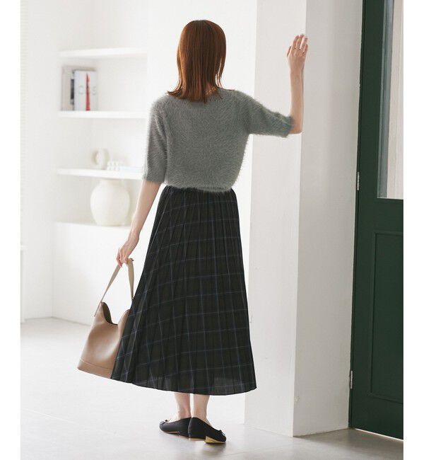 Rope&rsquo;Picnic「シャギーニットハーフスリーブプルオーバー」|ニット・セーター|