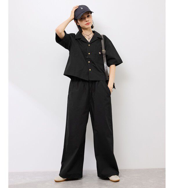 Rope&rsquo;Picnic「【Dickies】コットンダンプクロップドシャツ」|シャツ・ブラウス|