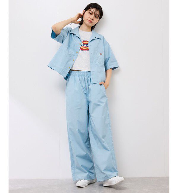 Rope&rsquo;Picnic「【Dickies】コットンダンプクロップドシャツ」|シャツ・ブラウス|