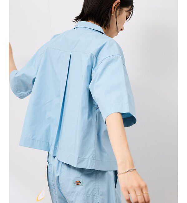 Rope&rsquo;Picnic「【Dickies】コットンダンプクロップドシャツ」|シャツ・ブラウス|